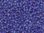 Delica Glasperlen 10/0 Opak Kobalt matt AB Japanische Glasperlen Miyuki Farbe_Blue