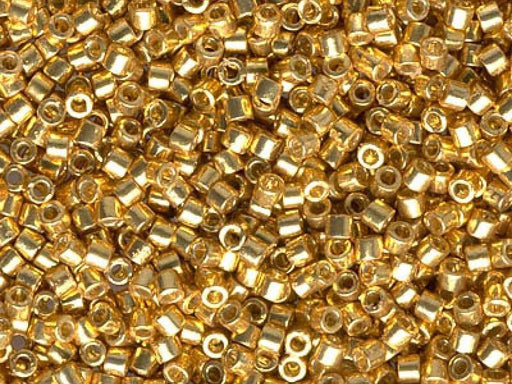 Delica Glasperlen 10/0 Duracoat Gold galvanisiert Japanische Glasperlen Miyuki Farbe_Gold
