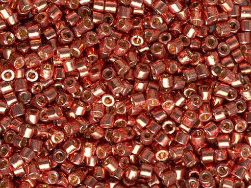 Delica Glasperlen 10/0 Duracoat Pink Blush galvanisiert Japanische Glasperlen Miyuki Farbe_Pink