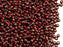 20 g 10/0 Rocailles Preciosa Ornela, Rubin dunkel mit versilbertem Loch, Tschechisches Glas