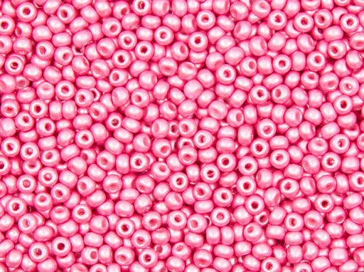 Rocailles 10/0 Pink Pearl Czech Glass Pink