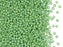 Rocailles Seed Beads 9/0 Opak Blassgrün Matt Ab Tschechisches Glas Green
