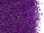 Rocailles 10/0 Kristall Lila Silber Tschechisches Glas Farbe_Purple