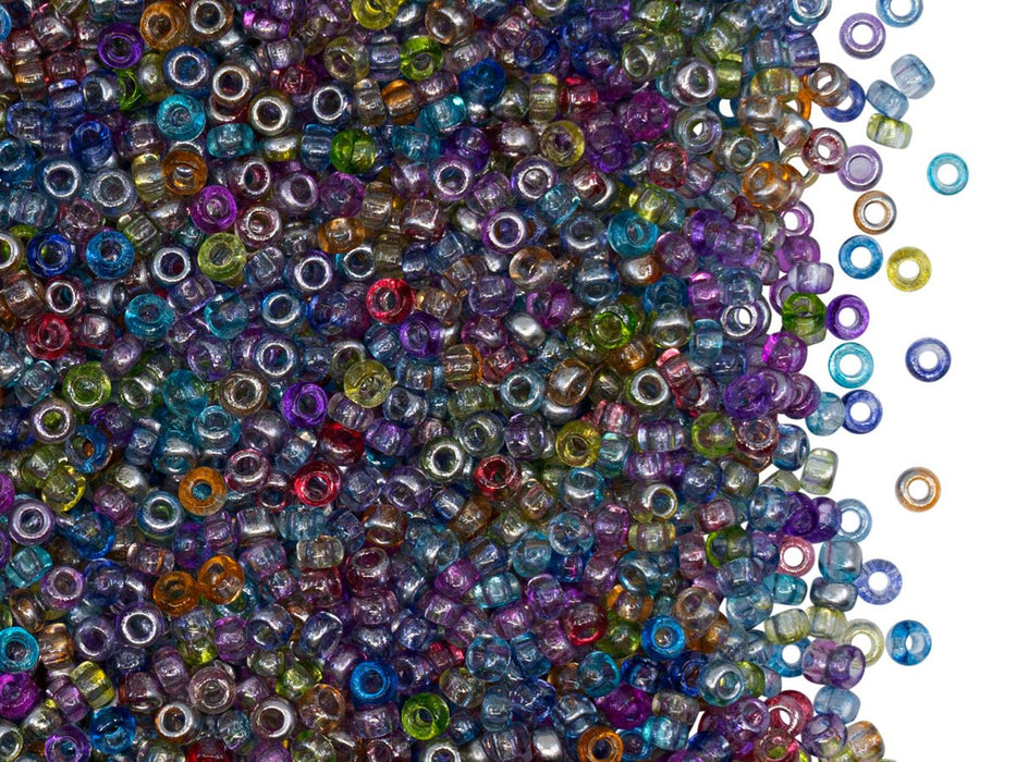 Rocailles 10/0 Kristall schimmernd Silber gemischt Tschechisches Glas Farbe_Multicolored