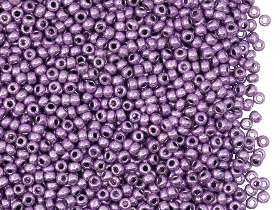 Rocailles 10/0 Lila Terra metallic Tschechisches Glas  Farbe_Purple