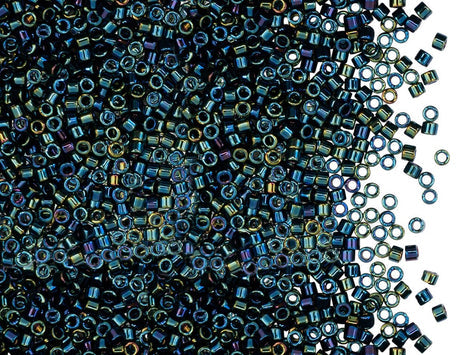 Delica Glasperlen 11/0 Blau Iris Japanische Glasperlen Miyuki Farbe_Blue Farbe_ Multicolored