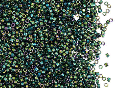 Delica Glasperlen 11/0 Metallic Grün Luster Japanische Glasperlen Miyuki Farbe_Green