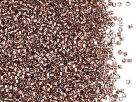 Delica Glasperlen 11/0 Kristall Kupfer beschichtet Japanische Glasperlen Miyuki Farbe_Brown