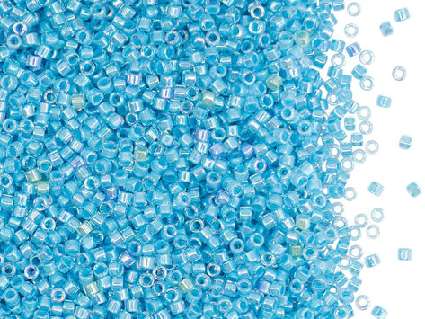 Delica Glasperlen 11/0 Mit himmelbalu gefärbtem Loch AB Japanische Glasperlen Miyuki Farbe_Blue