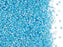 5 g 11/0 Miyuki Delica Japanische Rocailles, Himmelblau mit gefärbtem Loch AB
