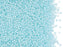 5 g 11/0 Miyuki Delica Japanische Rocailles, Kristall mit Aqua Mist gefärbtem Loch Luster