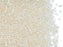 5 g 11/0 Miyuki Delica Japanische Rocailles, Creme Kristall AB