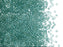 5 g 11/0 Miyuki Delica Japanische Rocailles, Transparent Seeschaum glänzend