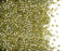 5 g 11/0 Miyuki Delica Japanische Rocailles, Transparent Gold Olive glänzend