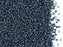 5 g 11/0 Miyuki Delica Japanische Rocailles, Opak Blaugrau glänzend
