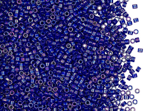 Delica Glasperlen 11/0 Opak Königsblau AB Japanische Glasperlen Miyuki Farbe_Blue