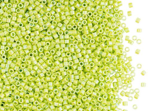 5 g 11/0 Miyuki Delica Japanische Rocailles, Opak Chartreuse AB