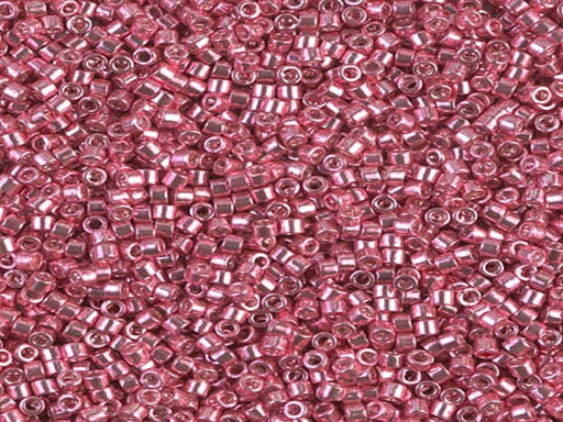 Delica Beads 11/0 Dark Coral Galvanized Japanese Beads Red