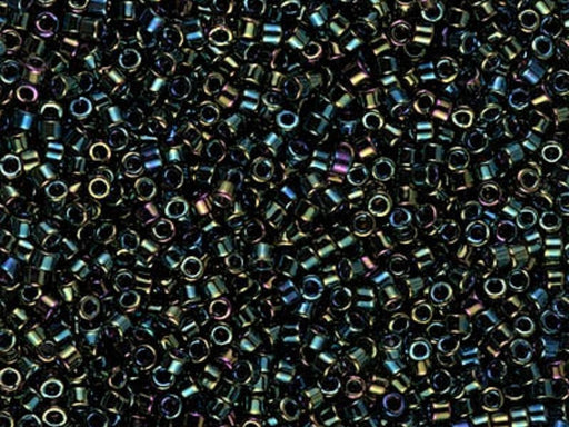 Delica Glasperlen 11/0 Grün irisierend  Japanische Glasperlen Miyuki Farbe_Green Farbe_ Multicolored