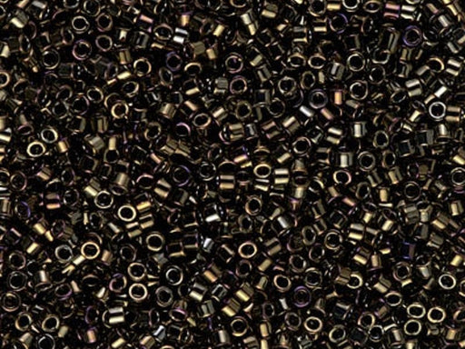 Delica Glasperlen 11/0 Brau irisierend Japanische Glasperlen Miyuki Farbe_Brown Farbe_ Multicolored