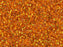 Delica Glasperlen 11/0 Orange mit versilbertem Loch Japanische Glasperlen Miyuki Farbe_Orange