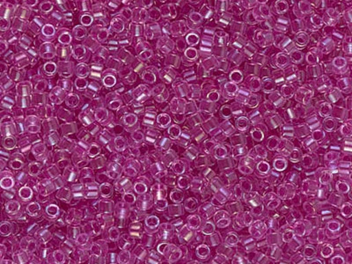 Delica Glasperlen 11/0 Gefüttertes helles Fuchsia AB Japanische Glasperlen Miyuki Farbe_Purple