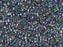 Delica Glasperlen 11/0 Transparenter blaugrauer Glanz AB Japanische Glasperlen Miyuki Farbe_Blue