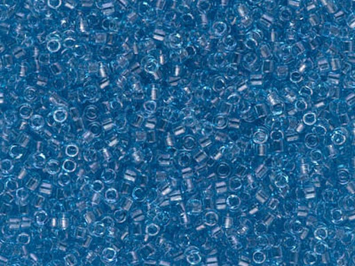 Delica Glasperlen 11/0 Transparenter Blauer Glanz Japanische Glasperlen Miyuki Farbe_Blue