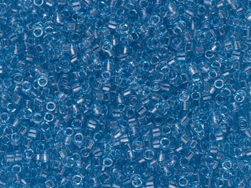 Delica Glasperlen 11/0 Transparenter Blauer Glanz Japanische Glasperlen Miyuki Farbe_Blue
