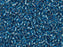 Delica Glasperlen 11/0 Aquamarin versilbertes Loch Japanische Glasperlen Miyuki Farbe_Blue