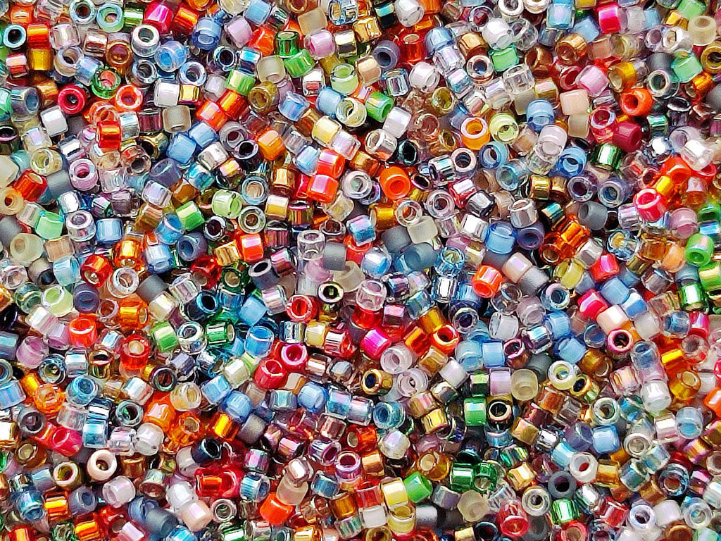 Delica Glasperlen 11/0 Mix Japanische Glasperlen Miyuki Farbe_Multicolored
