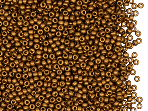 20 g 11/0 Rocailles Preciosa Ornela, Messing Gold, Tschechisches Glas