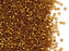 Rocailles Seed Beads 9/0 Toßaz Silver Lined Tschechisches Glas Brown