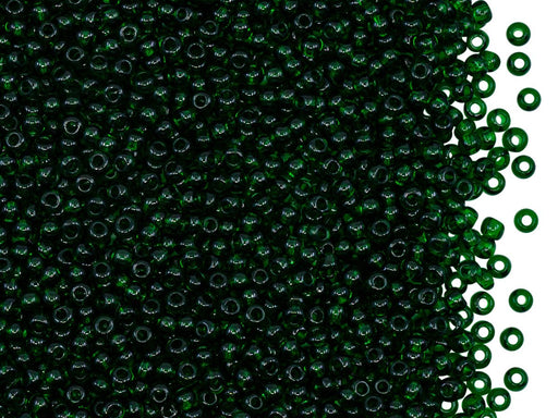 Rocailles 11/0 Grün Transparent Tschechisches Glas  Farbe_Green