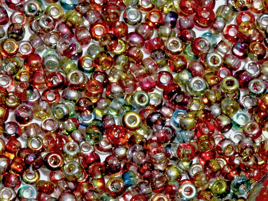 20 g Rocaiiles 11/0, Kristall Magische Wein, Tschechisches Glas (Rocailles Seed Beads)