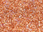10 g 11/0 Rocailles Preciosa Ornela, Kristall geätzt, orange schimmernd, Tschechisches Glas
