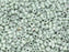 Seed Beads 11/0 geätzt Kreideweiß geätzt Entenbraun Luster Tschechisches Glas  Farbe_Green
