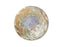 1 St. Tschechischer Glascabochon, Kristall AB, Gold, handbemalt, Größe 12 (27 mm)