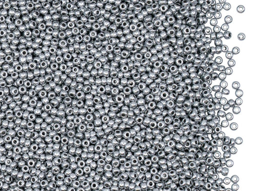 Rocailles 13/0 Silber matt Tschechisches Glas  Farbe_Silver