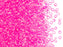 Rocailles 9/0 Transparent Neon Warmrosa Tschechisches Glas  Farbe_Pink