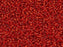 Rocailles 15/0 Flammenrot mit versilbertem Loch  Japanische Glasperlen Miyuki Farbe_Red Farbe_ Silver