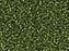 Rocailles 15/0 Olivfarben mattiert mit versilbertem Loch Japanische Glasperlen Miyuki Farbe_Green Farbe_ Silver