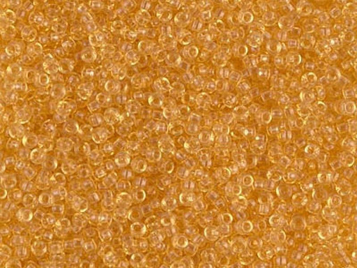 Rocailles 15/0 Transparent heller Topas Japanische Glasperlen Miyuki Farbe_Yellow