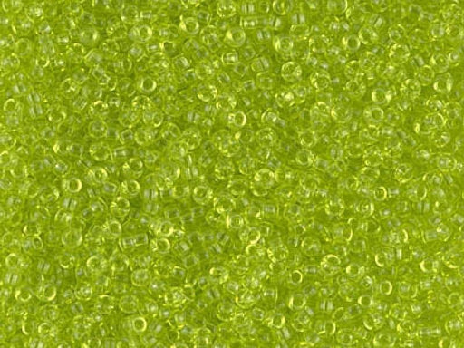 Rocailles 15/0 Transparent Chartreuse  Japanische Glasperlen Miyuki Farbe_Green