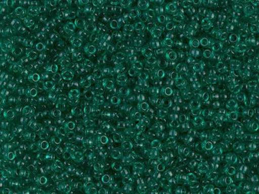 Rocailles 15/0 Transparent Smaragd Japanische Glasperlen Miyuki Farbe_Green