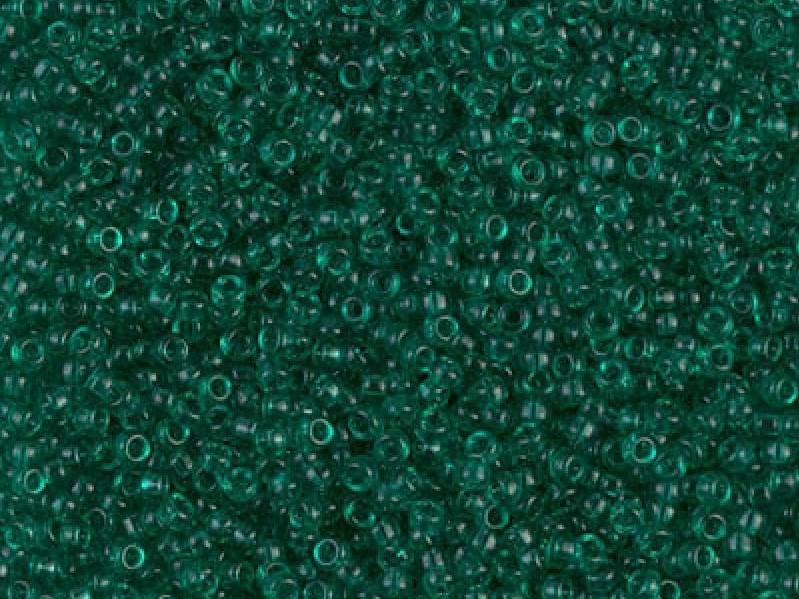 Rocailles 15/0 Transparent Smaragd Japanische Glasperlen Miyuki Farbe_Green