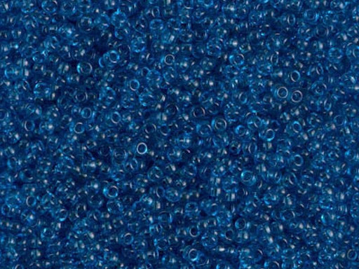 Rocailles 15/0 Transparent Blau Capri Japanische Glasperlen Miyuki Farbe_Blue