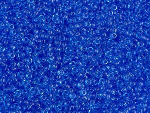 Rocailles 15/0 Transparent Saphir Japanische Glasperlen Miyuki Farbe_Blue