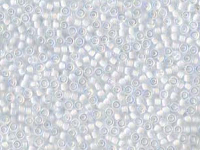 Rocailles 15/0 Kristall Weiß mit AB-beschichtetem Loch Japanische Glasperlen Miyuki Farbe_White Farbe_ Multicolored