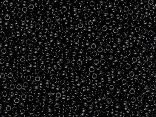 Rocailles 15/0 Schwarz Weiß Japanische Glasperlen Miyuki Farbe_Black